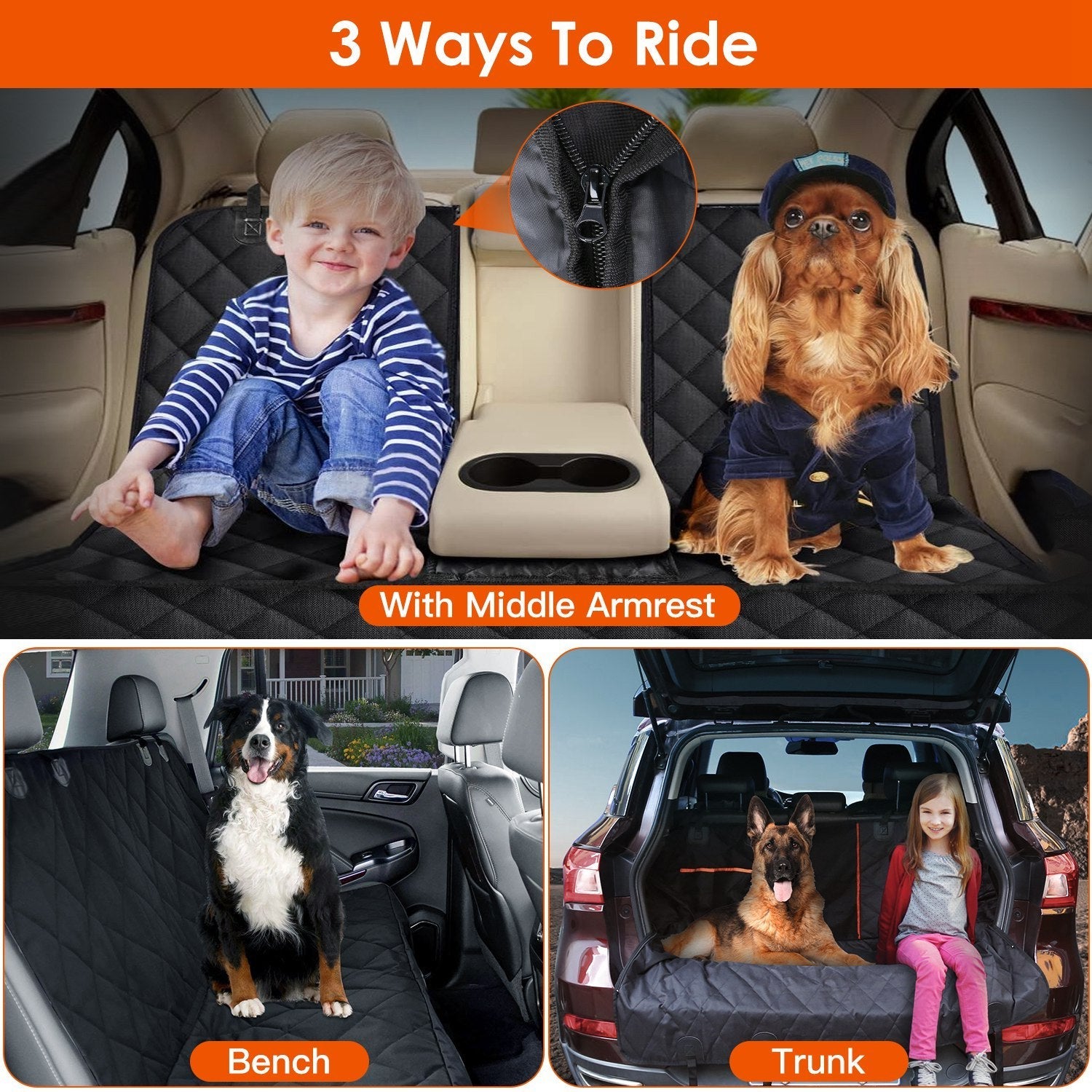 PawGuard™ Waterproof Dog Car Seat Cover – Scratchproof & Easy-Clean zggyny-x7