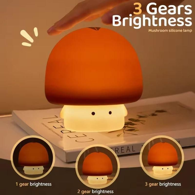 Mushroom Night Silicone Lamp - joyanest
