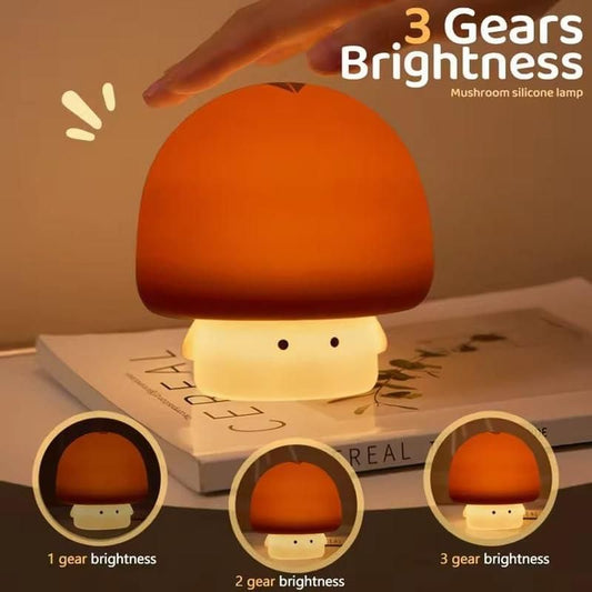 Mushroom Night Silicone Lamp - joyanest